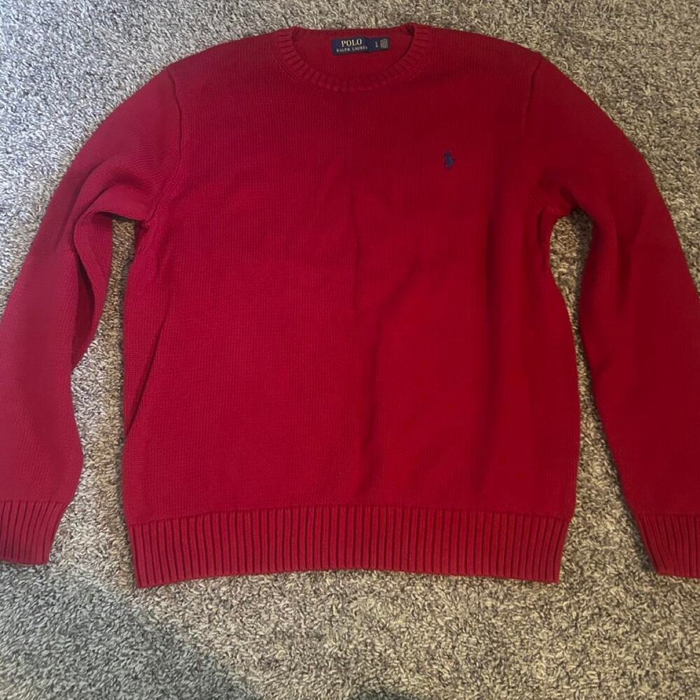 Red polo ralph lauren sweater